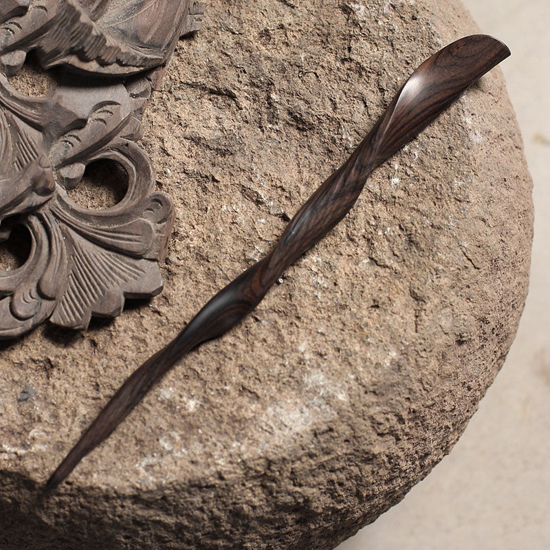 Ebony Spiral Hair Stick