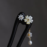 Midnight Blossom Hair Stick