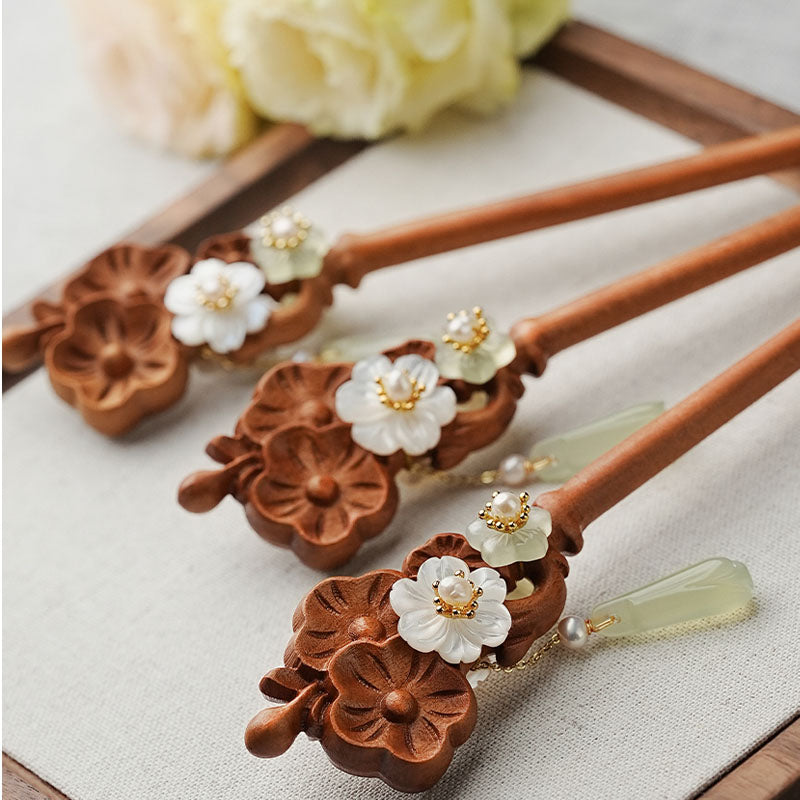 Blossom Jade Drop Hair Stick