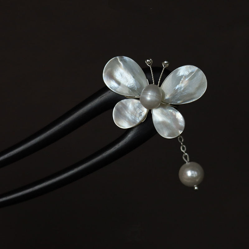 Butterfly Nacre Pearl Hair Stick