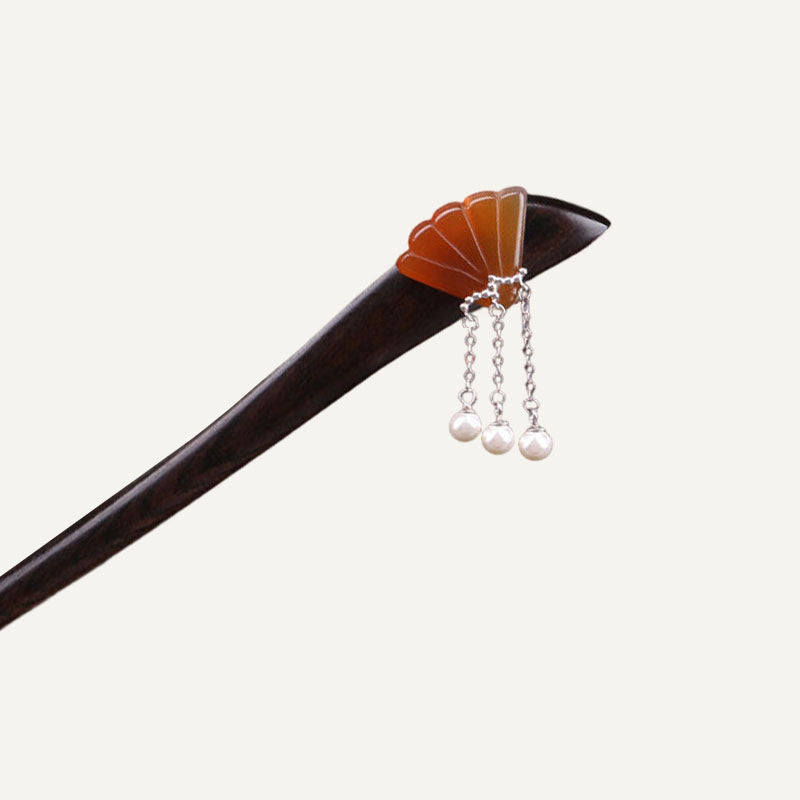 Si Shellcrest Shellcrest Pearl Hair Stick – Silkorastudio