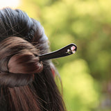 Blushing Tulip Ebony Hair Stick