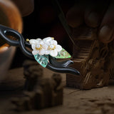 Nacre Peach Flower Hair Stick