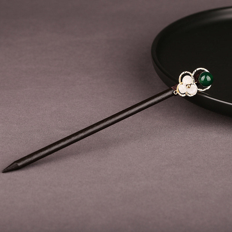 Ivory Moss Hair Stick