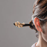 Ginkgo Pearl Ebony Hair Stick