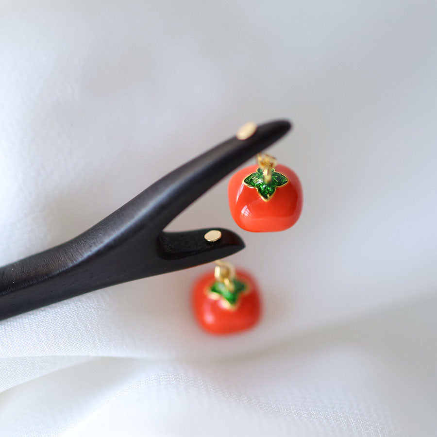 Persimmon Branch Hair Stick