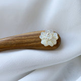 Muted White Hair Stick