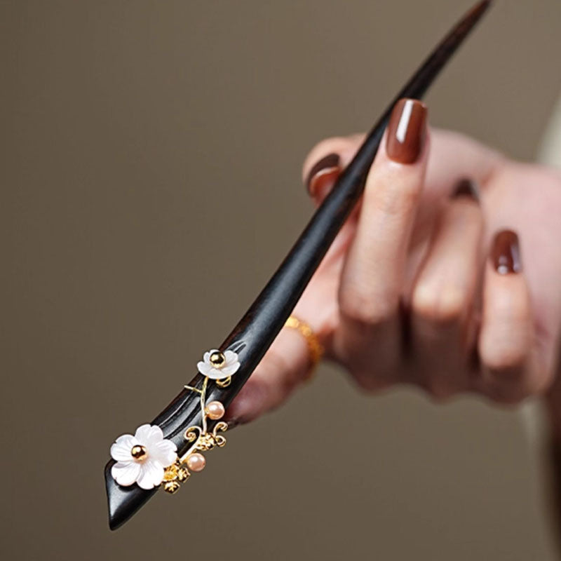 Winter Flower Hair Stick