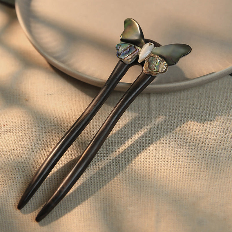 Ebony Shellwing Hair Fork