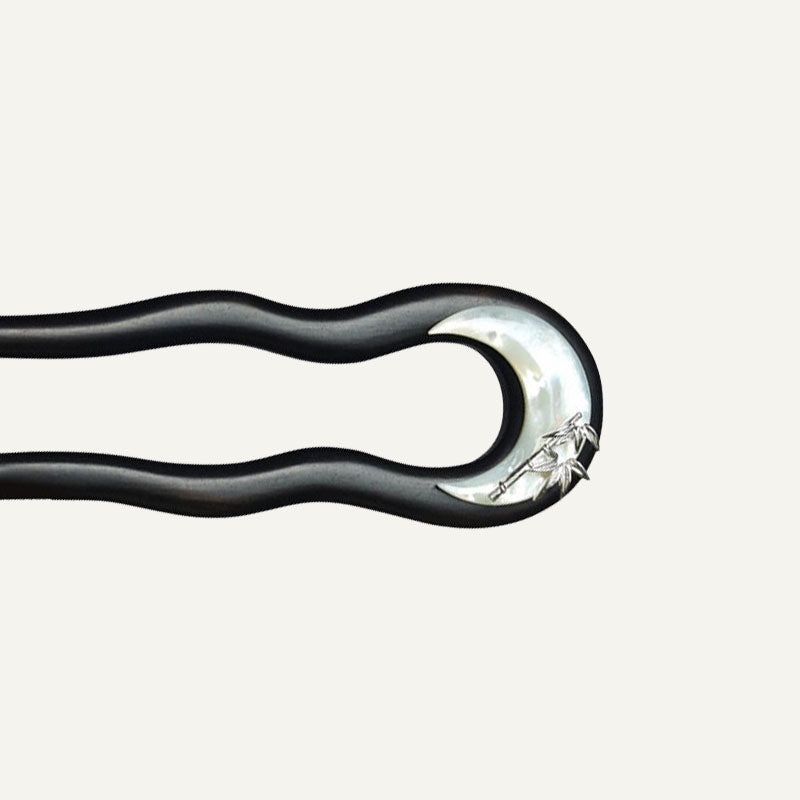 Crescent Bamboo Hair Stick