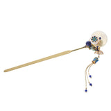 Jade Dew Tassel Hair Stick