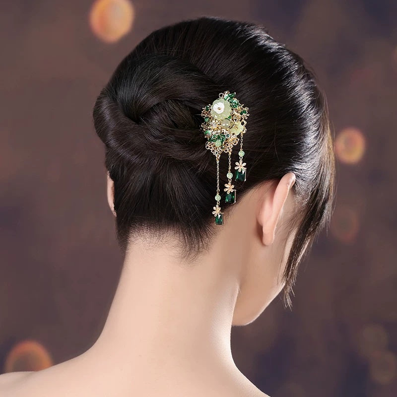 Imperial Emerald Hair Stick
