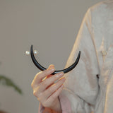 Crescent Baroque Pearl Hair Stick
