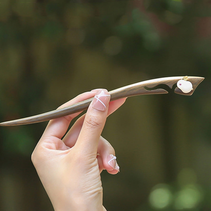 Sandalwood Rabbit Hair Stick