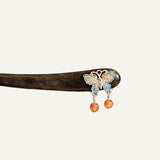 Butterfly Shell Dangle Hair Stick
