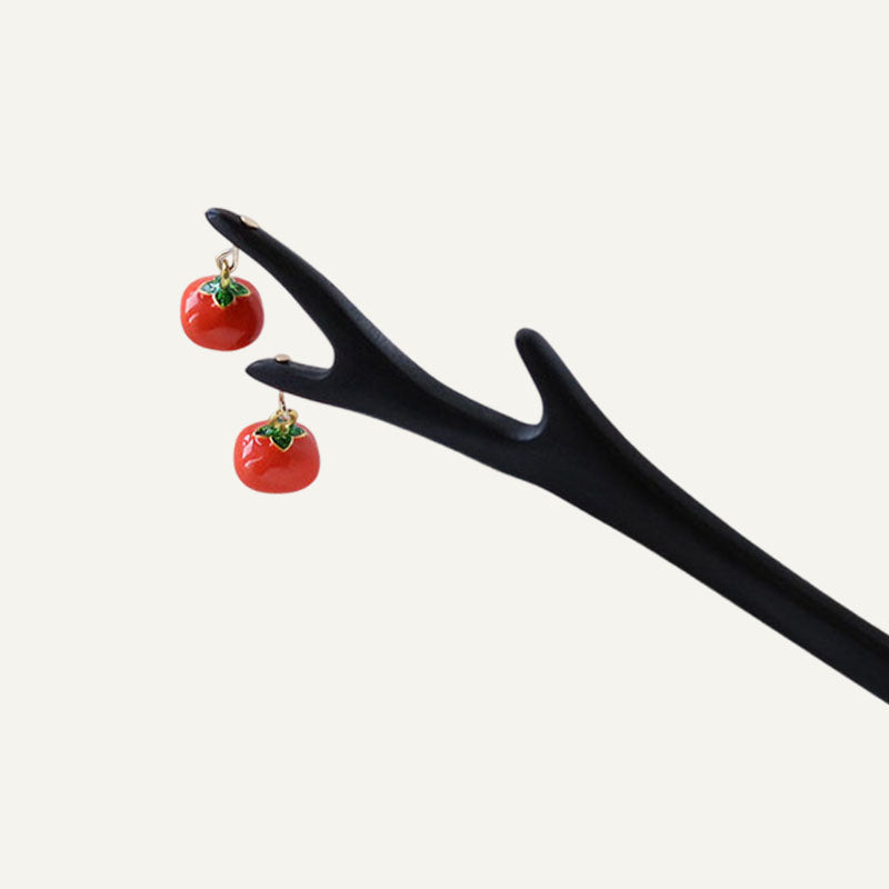Persimmon Branch Hair Stick