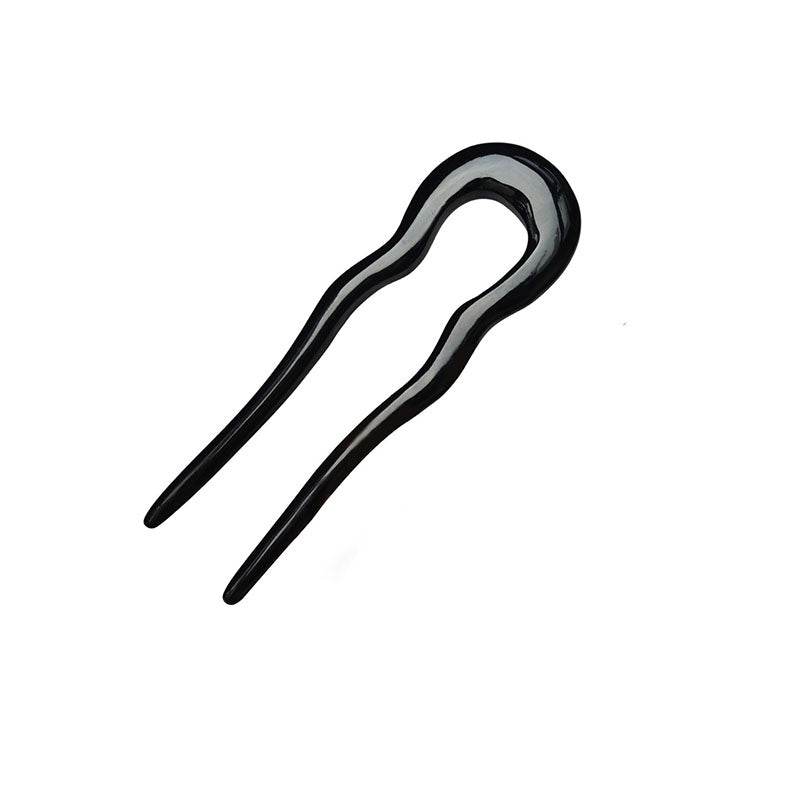 Obsidian Curve Horn Hair Stick
