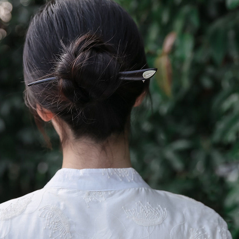 Sharp Luminous Leaf Hair Stick