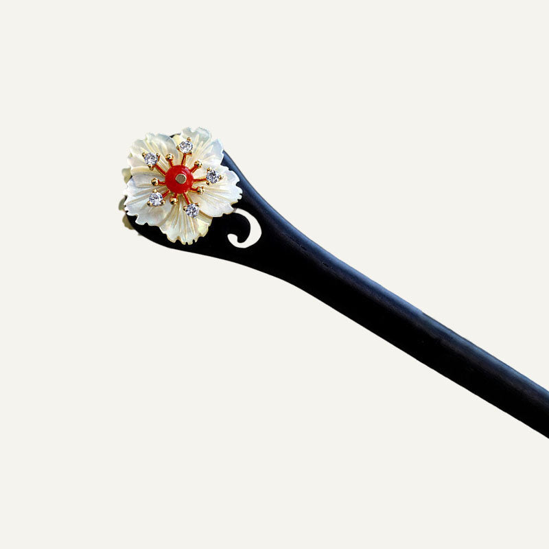 Moon Shell Flower Hair Stick