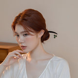 Green Chalcedony Drop Hair Stick