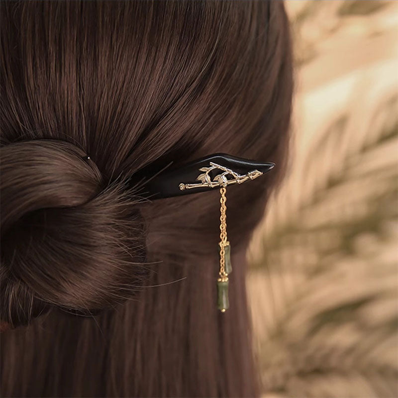 Bamboo Charm Ebony Hair Stick