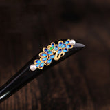 Ornate Peacock Hair Stick