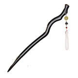 Ebony Flowing Arc Hair Stick