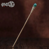 Green Magnolia Hair Stick