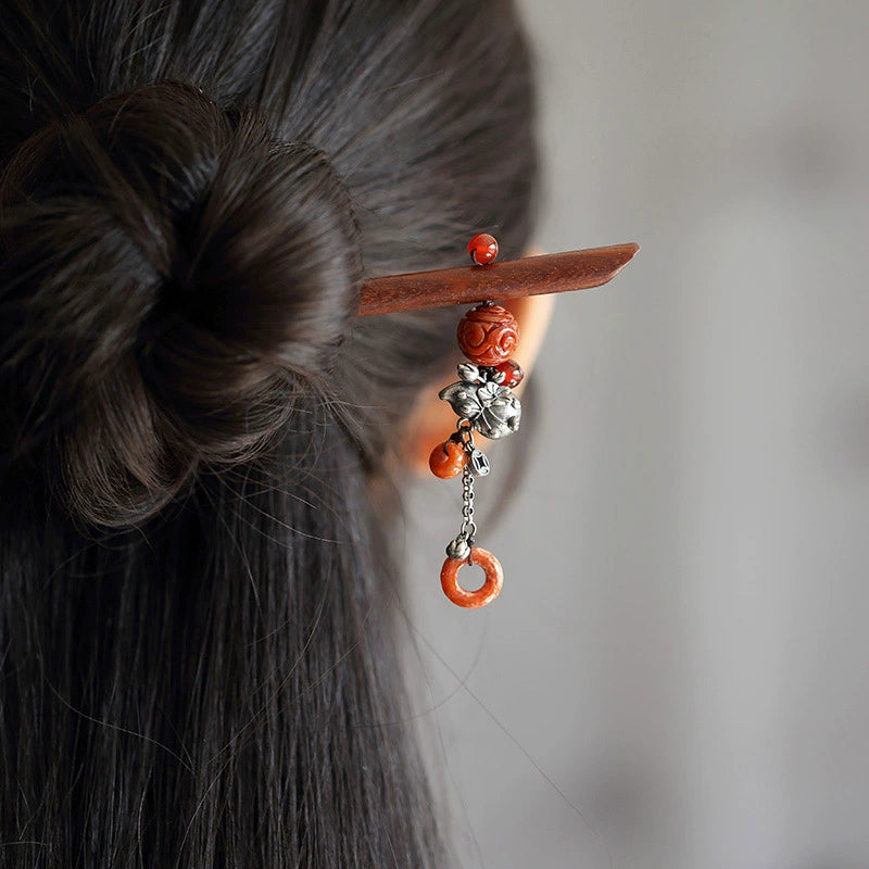 Jade Berry Dangle Hair Stick