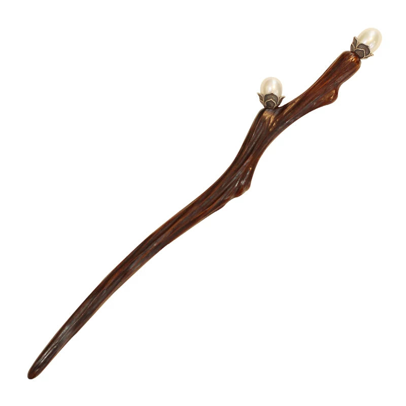 Double Pearl Branch Hair Stick