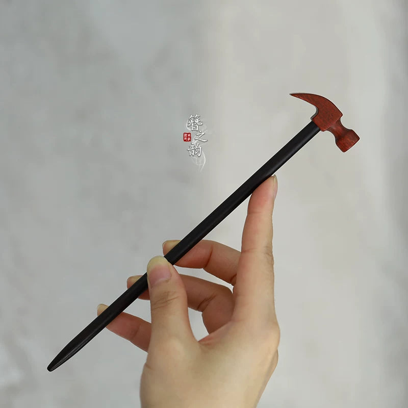 Wooden Hammer Hair Stick
