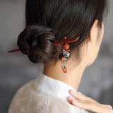 Jade Berry Dangle Hair Stick